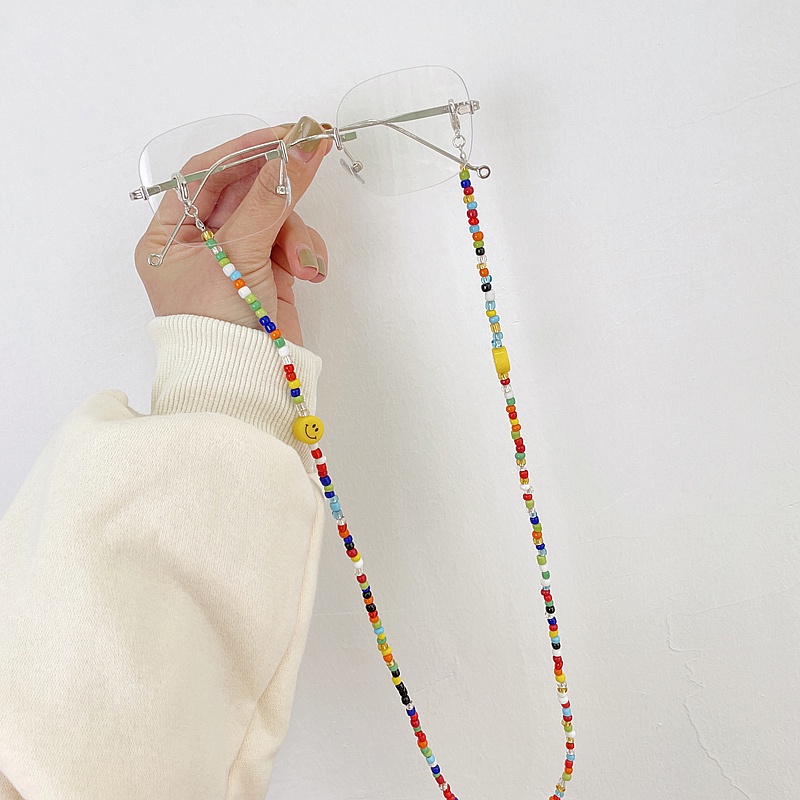 DÂY ĐEO KHẨU TRANG -  DÂY ĐEO KÍNH MINI CLEF- VÒNG HẠT CƯỜM - DÂY PHA LÊ LẤP LÁNH - DÂY ĐEO OMBRE MẶT CƯỜI CHỐNG TRƯỢ