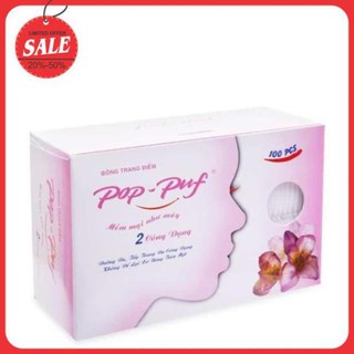 Bông tẩy trang Pop-Puf hộp 100 miếng