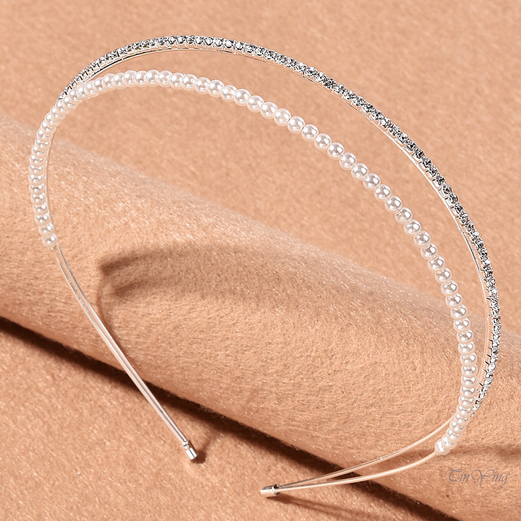 GETNOIVAS Cài tóc đính đá lấp lánh thiết kế đơn giản cho phù dâu