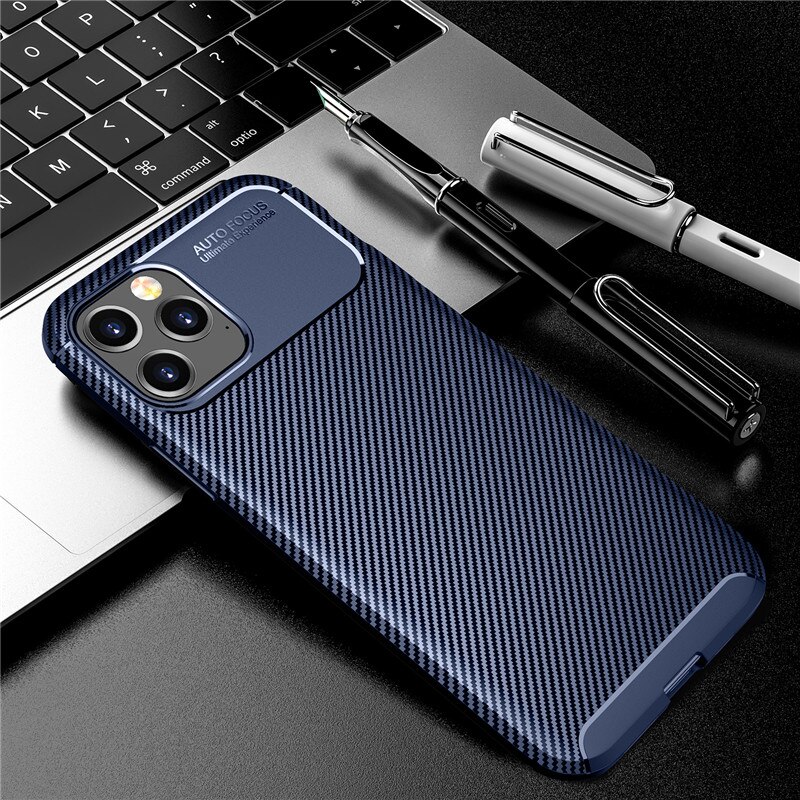 Ốp Lưng Sợi Carbon Cao Cấp Cho Iphone 12 Pro Max 12 Mini 11 Pro Max X Xr Xs 7 8 6 6s Plus