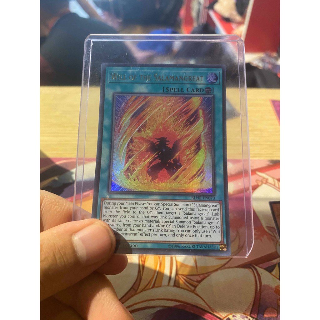 Lá bài thẻ bài Yugioh Will of the Salamangreat-Ultra Rare - Tặng bọc bài nhựa bảo quản