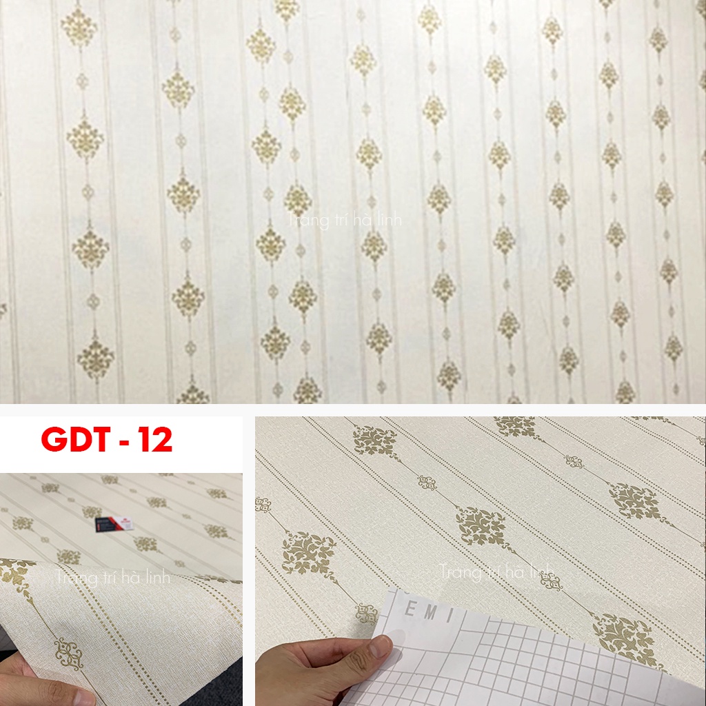 Giấy dán tường hoa văn decal cổ điển cao cấp