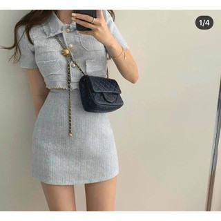 [HÀNG SẴN] SET CROP TOP x CHÂN VÁY 🐬