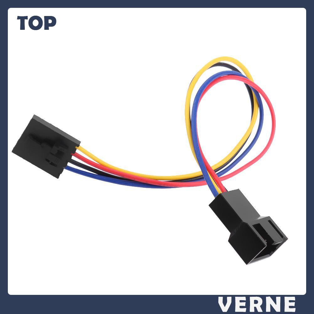 vernesss 5Pin to 4Pin Fan Connector Adapter Converter Extension Cable Wire for Dell