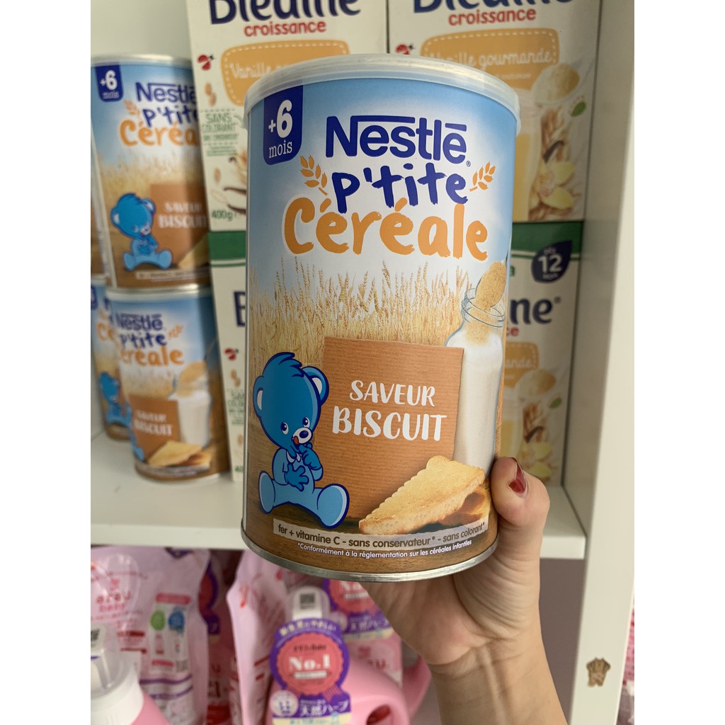 NGŨ CỐC LẮC SỮA NESTLE VỊ BISCUIT 400G 6M+ (Date 2022)