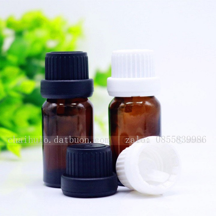 Combo 30 Chai Lọ Đựng Tinh Dầu 10ml , Thủy Tinh màu Nâu, Cổ Nhỏ Giọt