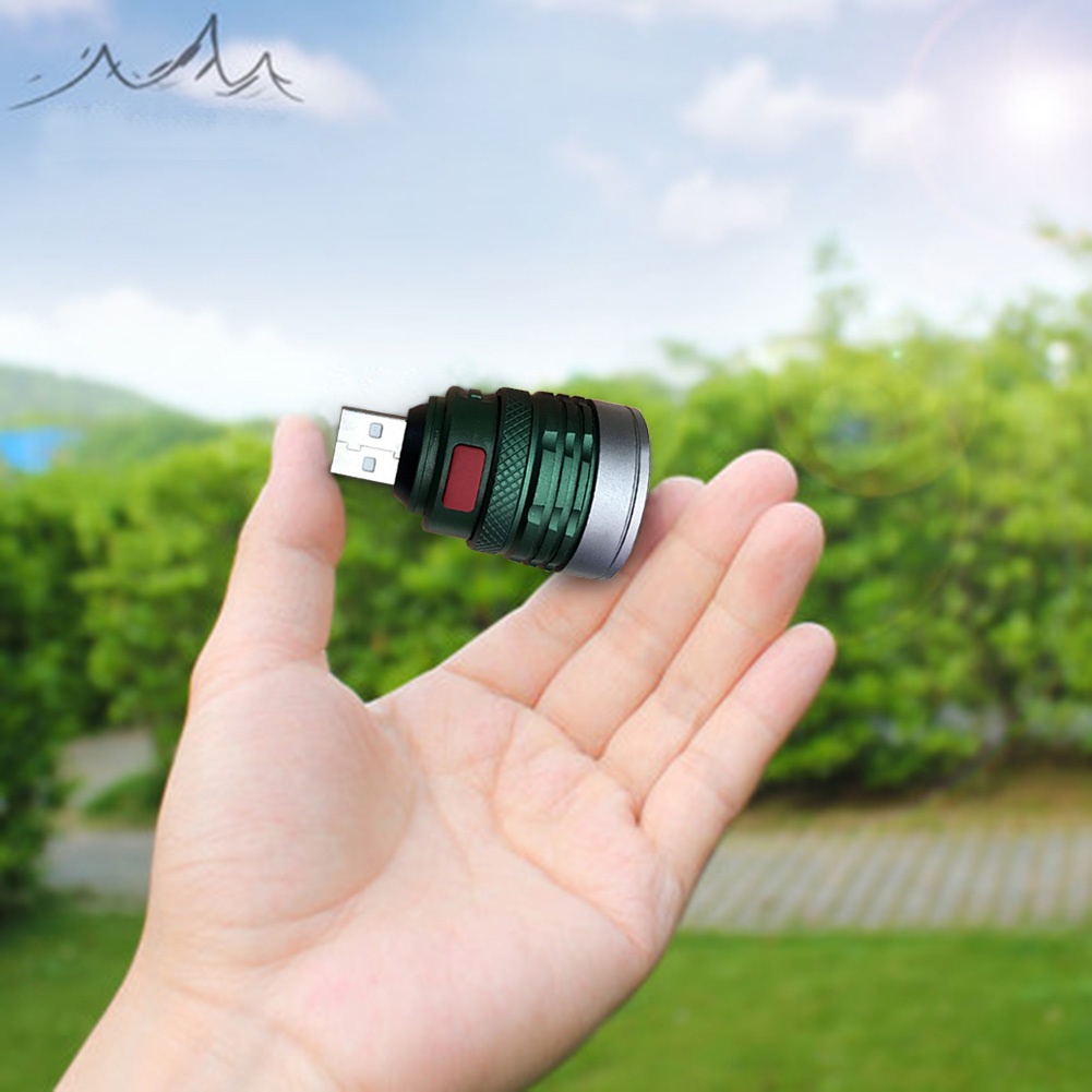 Đèn Đọc Sách Q5 Linterna Mini 3 Chế Độ Sáng Có Cổng Sạc USB
