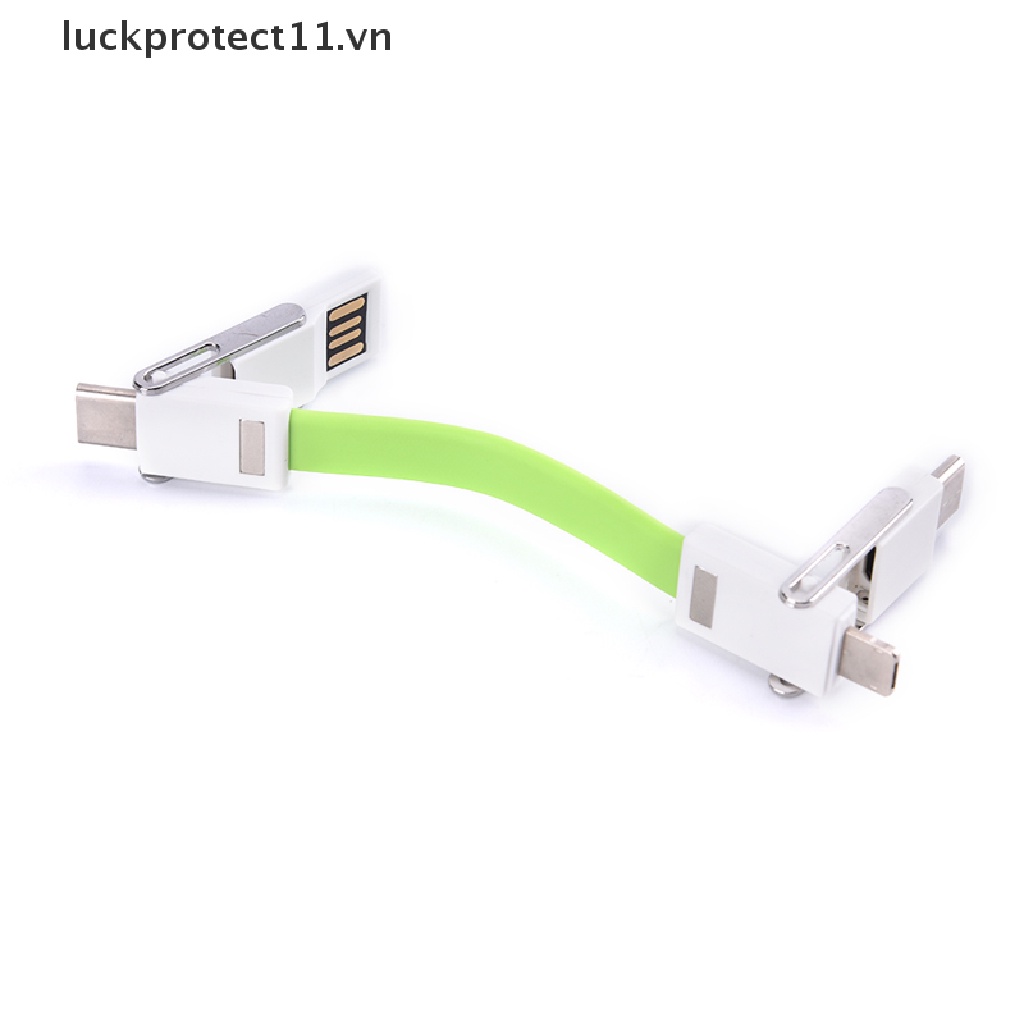 Móc Khóa Nam Châm 4 Trong 1 Cổng Micro USB Type-C