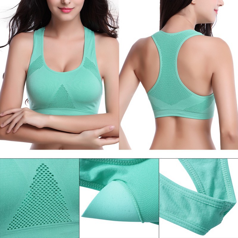 Áo lót nâng ngực thể thao thiết kế không khung thoải mái cho nữ