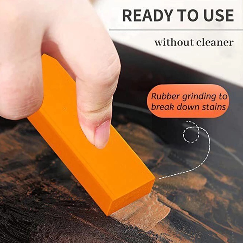 1 Miếng Chà Rửa Kính Bằng Cao Su Chống Mòn Có Thể Tái Sử Dụng Cho Nhà Bếp/Phòng Tắm