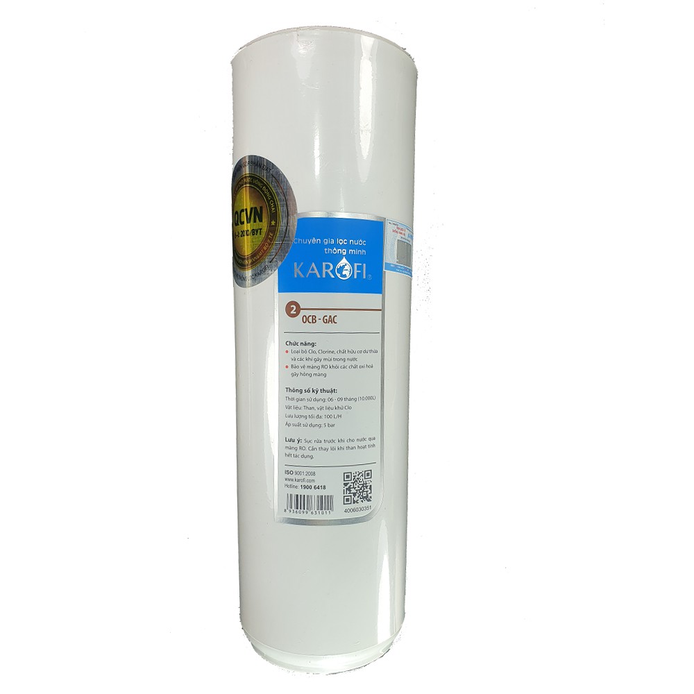 Lõi lọc nước số 2 Karofi – OCB-GAC