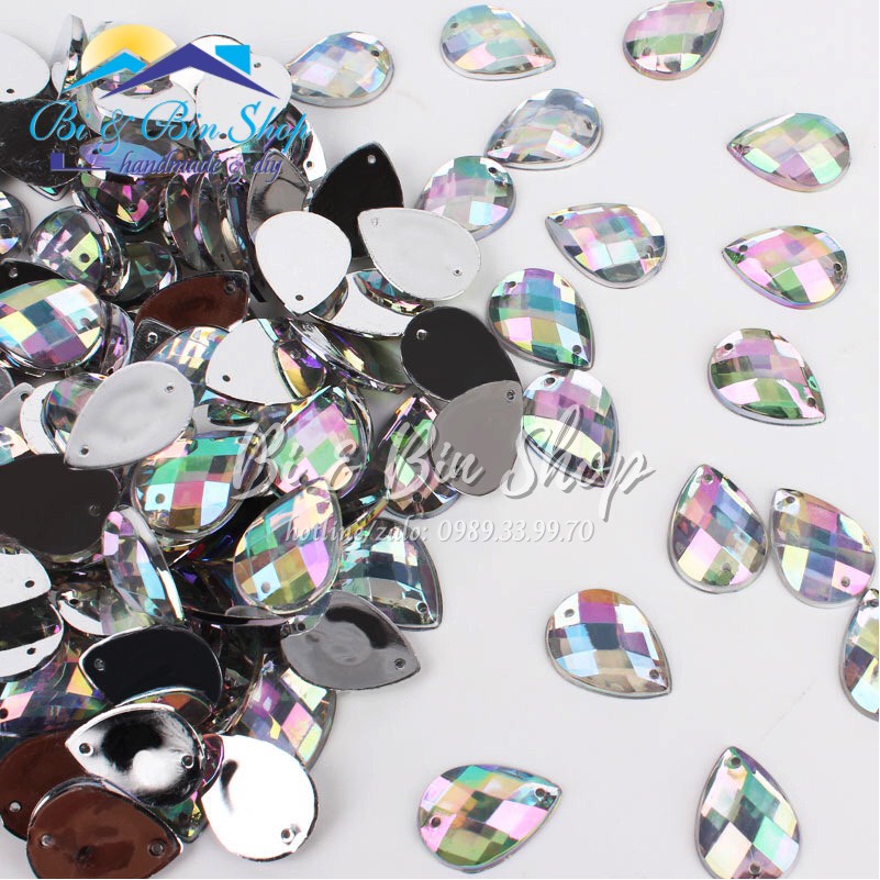 Hạt Đá Kết Giọt Nước Ánh Cừ AB