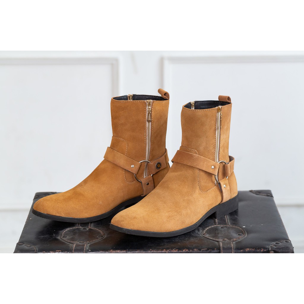 (CÓ VIDEO)GIÀY HARNESS BOOTS DA BÒ CAO CẤP BẢO HÀNH 12 THÁNG | BigBuy360 - bigbuy360.vn