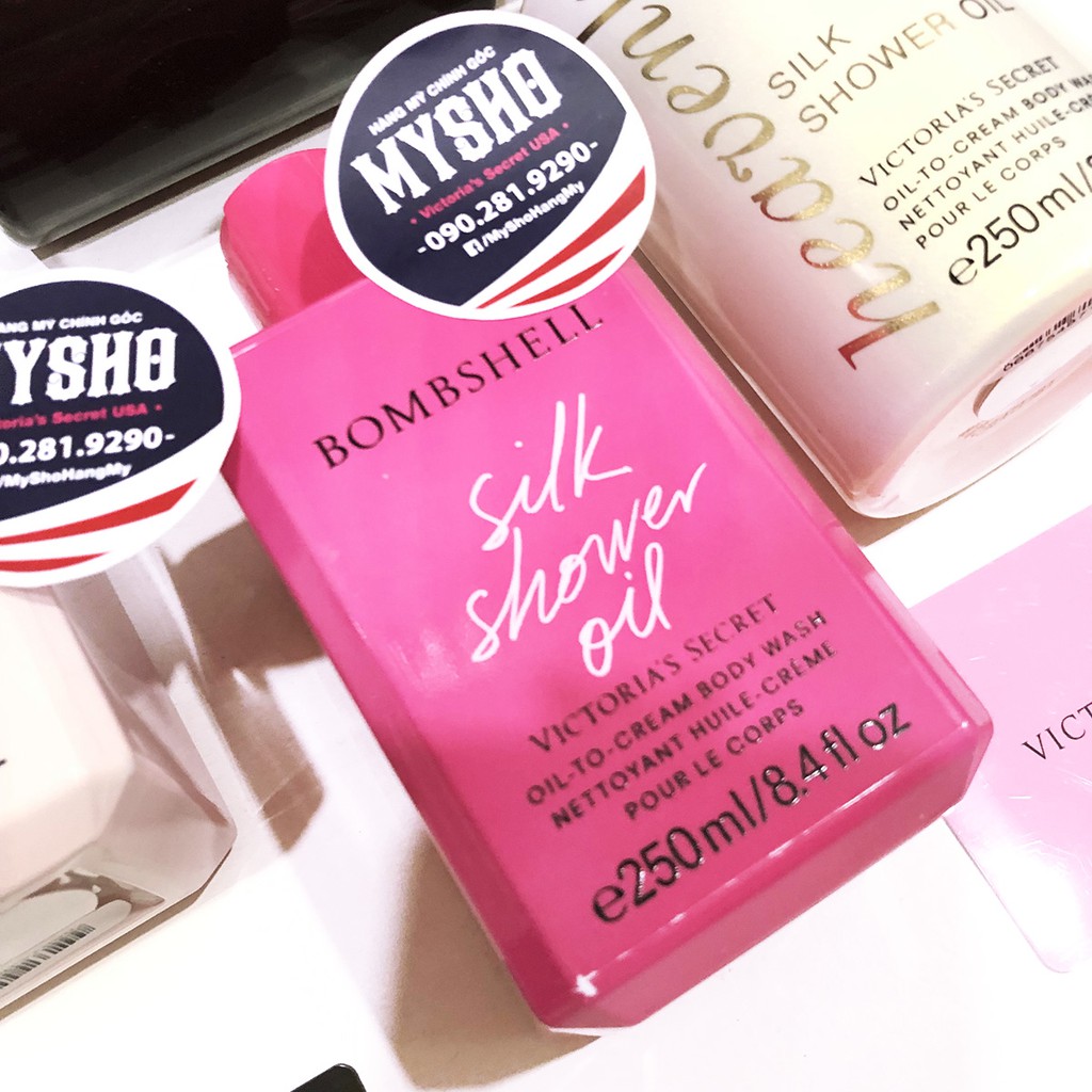 [200ml], [250ml] Xịt toàn thân dạng dầu, Sữa tắm, Bombshell Satin Body Oil