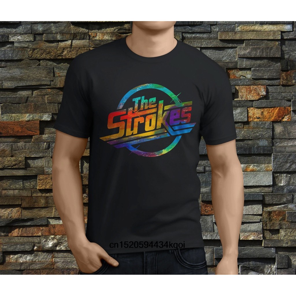 Boutique Selection tshirts The Strokes Rock Gorgeous oversized man tops Father's Day Gift Men's cotton Short Sleeve gildan T Shirts
