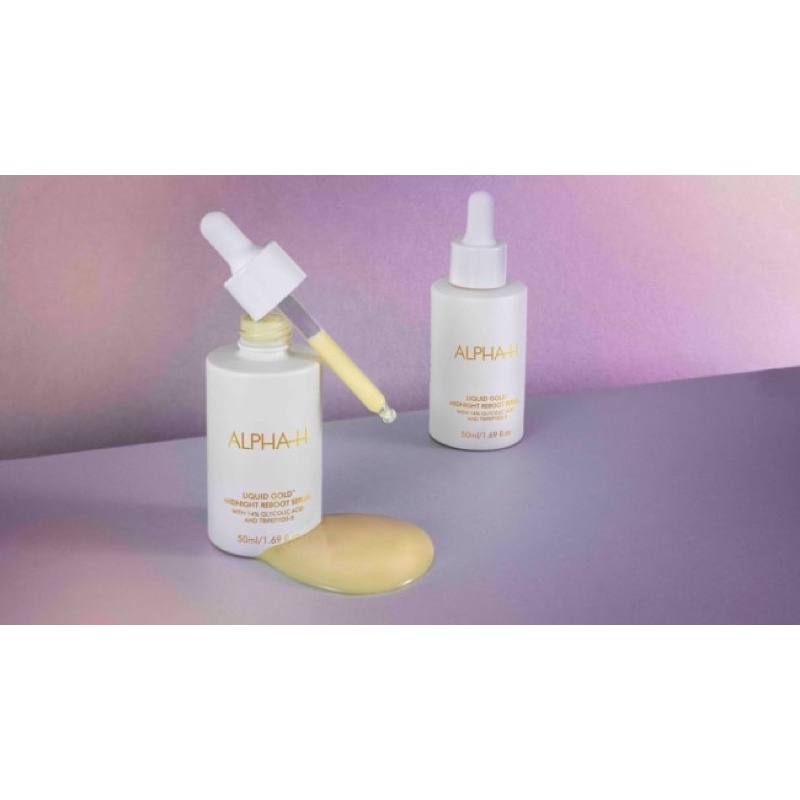 Tinh chất dưỡng chống lão hoá Alpha - H Liquid Gold Midnight Reboot Serum  Age-defying night serum