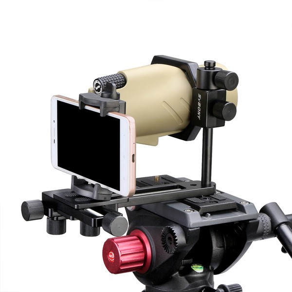 SVBONY SV180 Bộ chuyển đổi Kính viễn vọng Điện thoại Holeder với Nền tảng Micro-motion và Điều chỉnh Cần gạt Giá đỡ