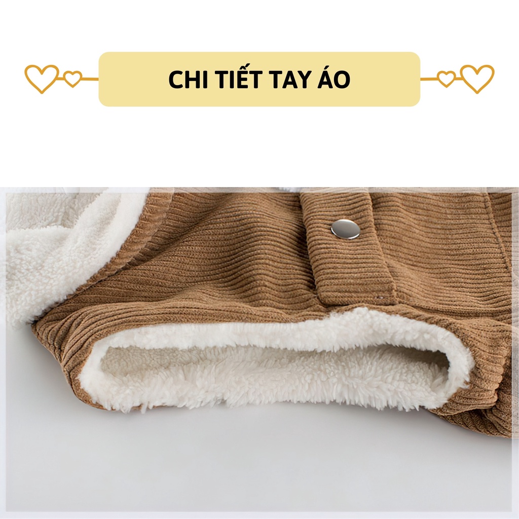 Áo gile lót lông cừu cho bé trai bé gái 27Kids áo ghi lê thu đông cho trẻ 2-10 tuổi BLGI1