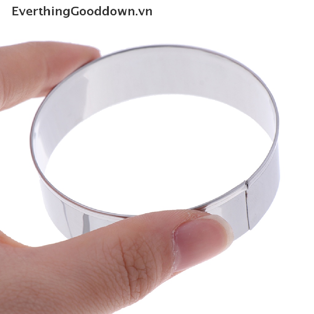 Bộ 5 Khuôn Cắt Bánh Quy Hình Tròn Bằng Thép Không Gỉ