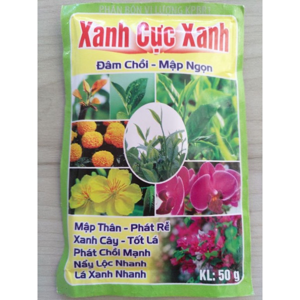 Phân Bón Vi Lượng Xanh Cực Xanh (50gr)
