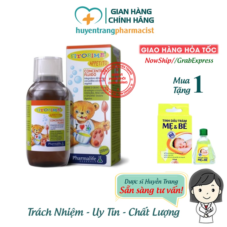 ✔️️️(Tặng quà xinh) Appetito - Thảo dược Châu Âu giúp Bé ăn ngon, hấp thu tốt (Chai 200ml)