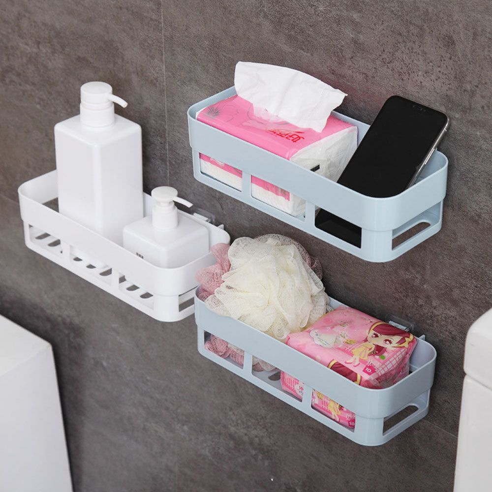 Kệ đựng đồ dùng gắn góc tường tiện dụng cho nhà tắm/ nhà bếp
