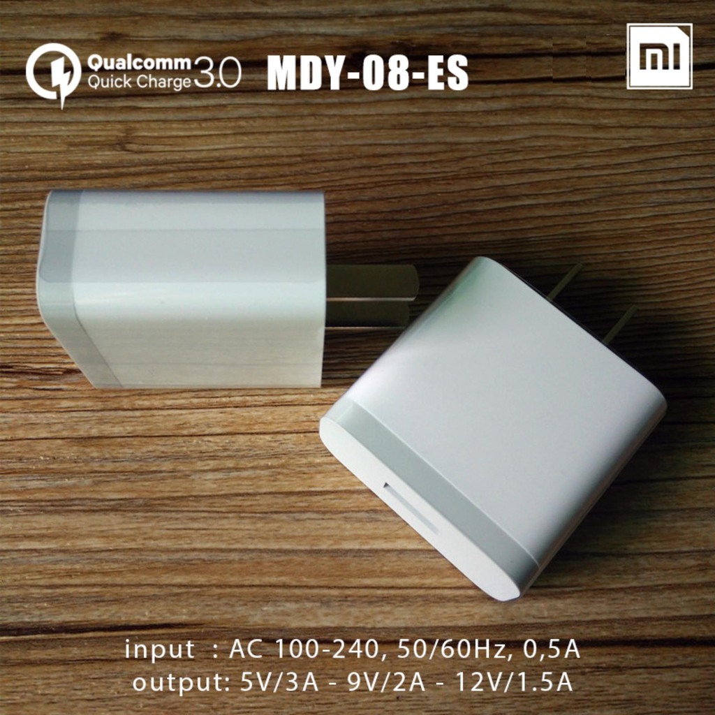 [ FREE SHIP] Bộ Củ Sạc Nhanh Xiaomi Quick Charge 3.0 Xiaomi MDY-08-ES 18W, Chân Micro USB, Type-C