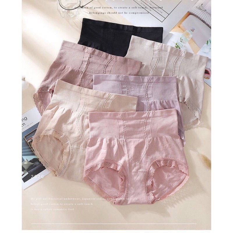 Quần lót gen bụng cạp cao chất cotton mềm mịn N2602