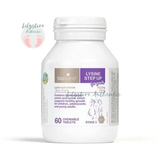 Lysine viên, Viên uống tăng chiều cao Bio Island Lysine Starter 60 viên cho Trẻ từ 6 - 24 tuổi của Úc chính hãng