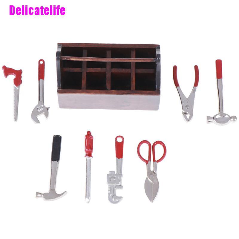 1 Bộ Dụng Cụ Sửa Chữa Nhà Búp Bê Tỉ Lệ 1: 12
