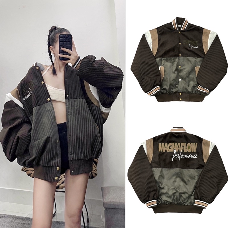 Áo khoác bomber varsity papa