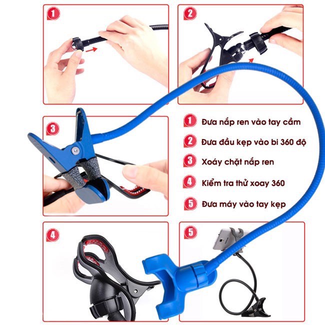 Giá Đỡ Kẹp Điện Thoại Đa Năng Đuôi Khỉ ( Màu Ngẫu Nhiên TIện Dụng | BigBuy360 - bigbuy360.vn