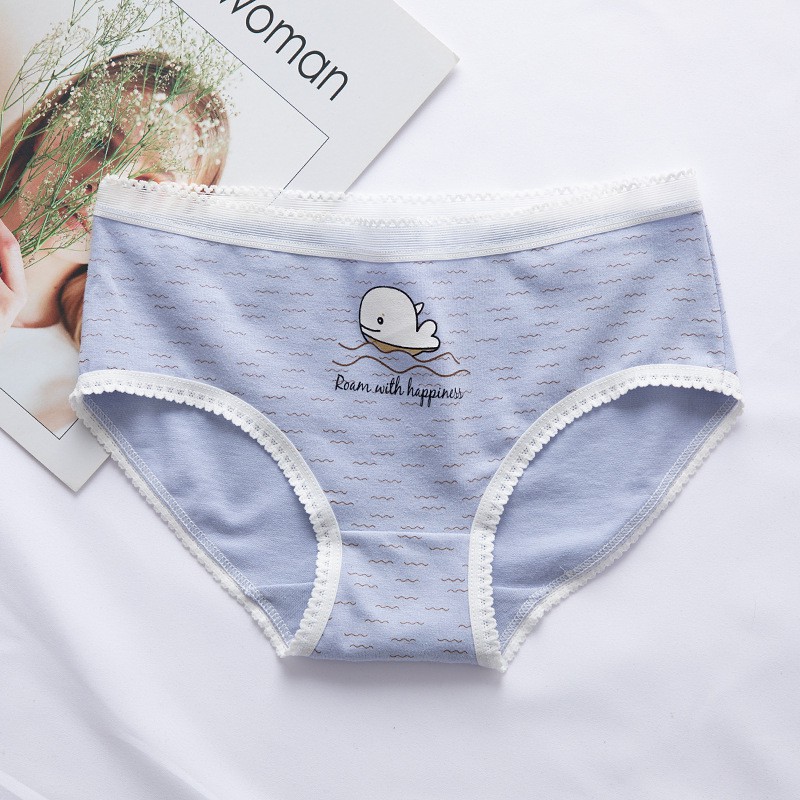 Set quần lót nữ Cotton Cá Voi Xanh-S09 | WebRaoVat - webraovat.net.vn