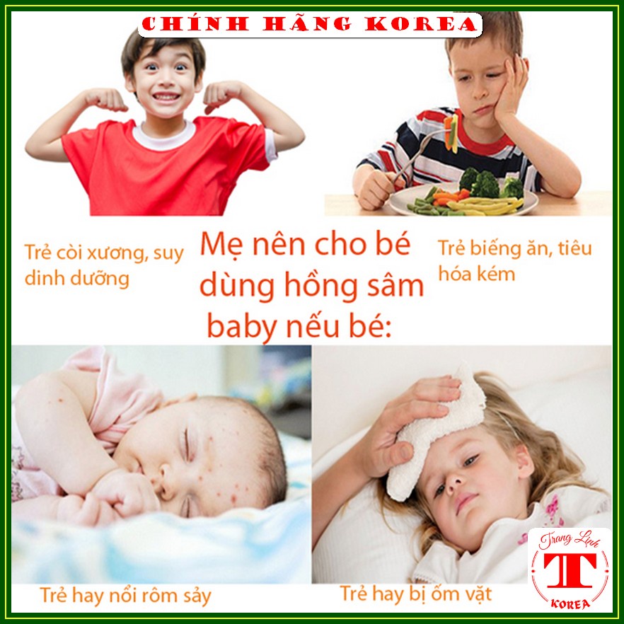 Hồng sâm baby hươu cao cổ Bio hàn quốc, hộp 30 gói - Hồng sâm hàn quốc cho bé tăng chiều cao, phát triển trí não