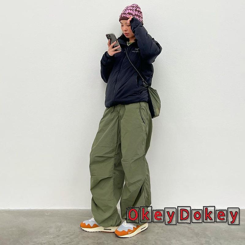 Quần Jogger Có Dây Rút Phong Cách Hip Hop Punk Hàn Quốc Y2K