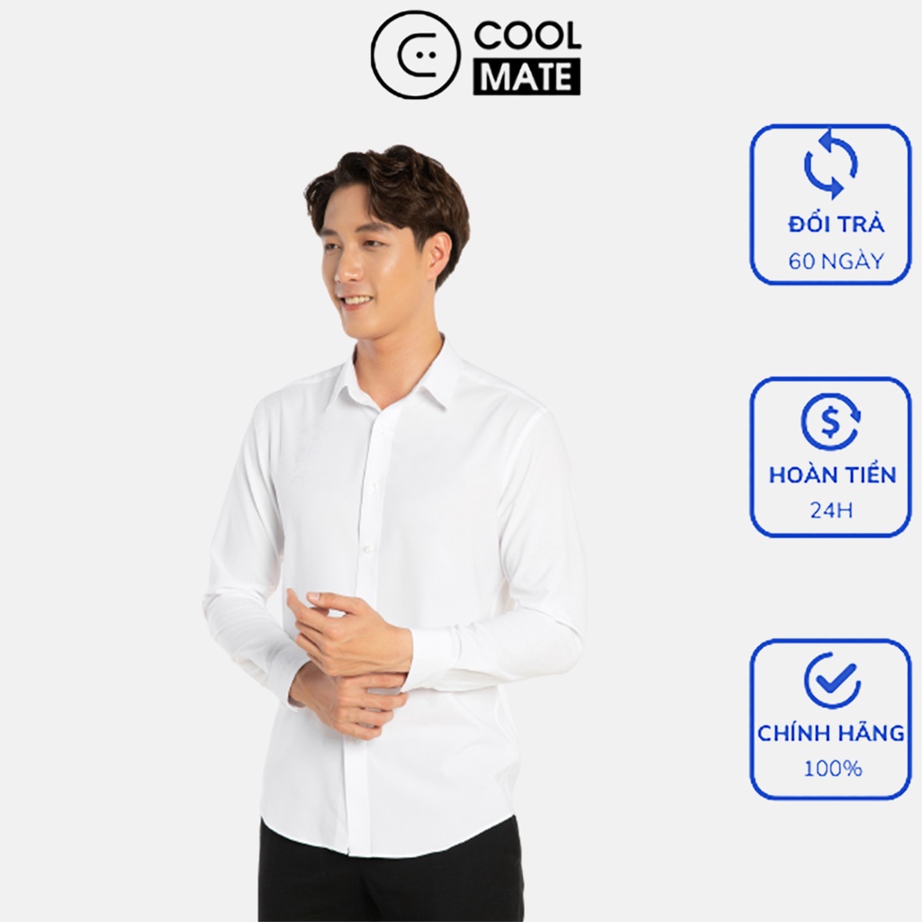 Áo sơ mi nam dài tay Nano-Tech Easycare chống nhăn thương hiệu Coolmate