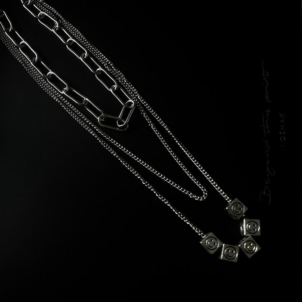 Dây Chuyền Mặt Hình Xúc Xắc May Mắn 22570 Nhiều Lớp