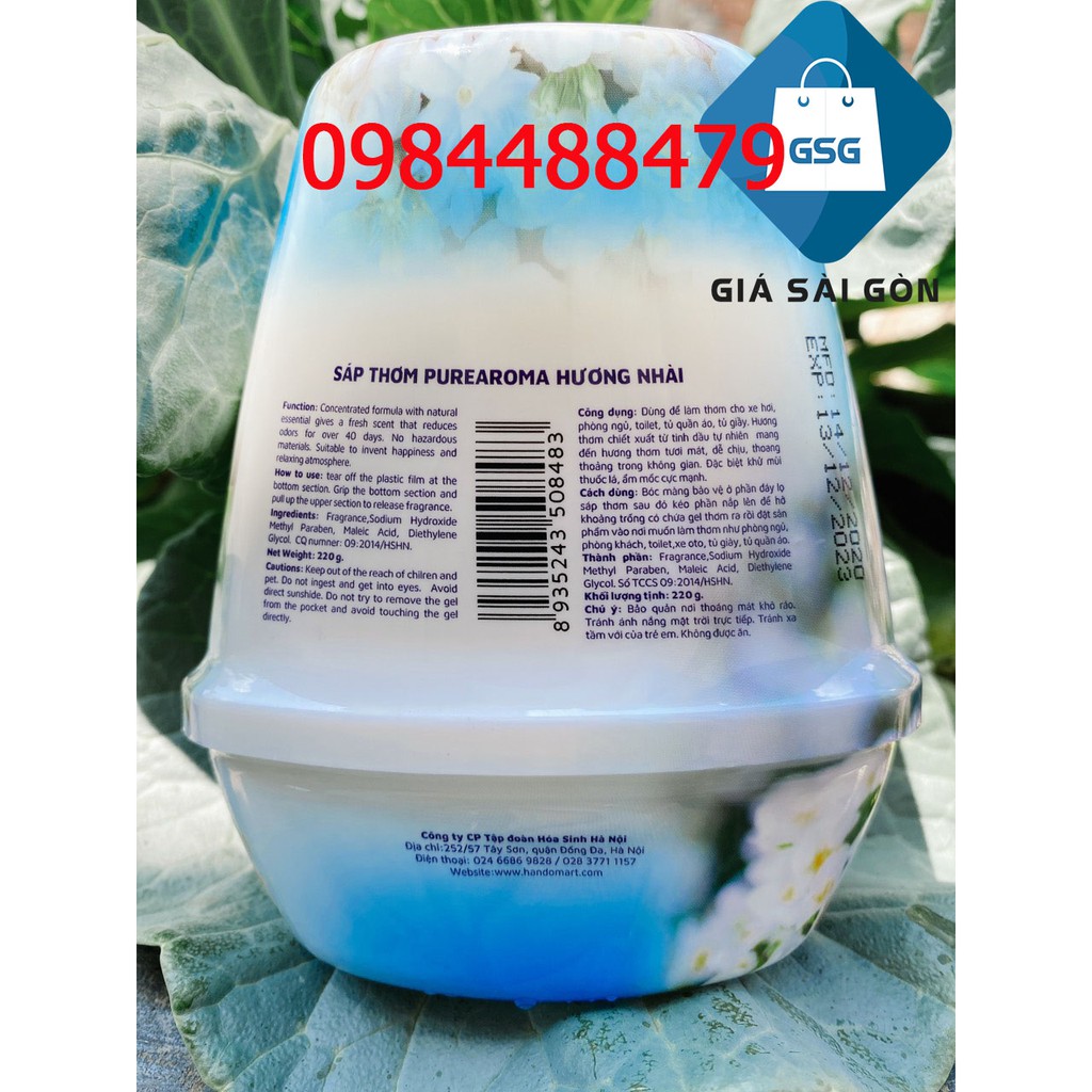 Sáp thơm khử mùi Pure Aroma 220g (nhiều mùi lựa chọn)