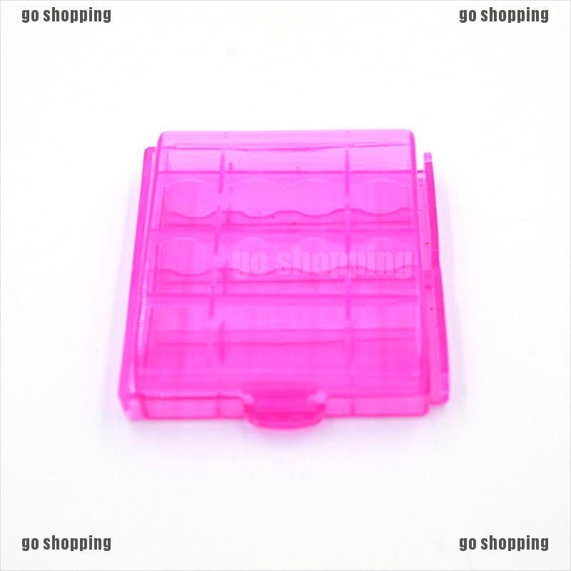 {go shopping}Portable Plastic Translucent Case Holder Storage Box for AA AAA Battery