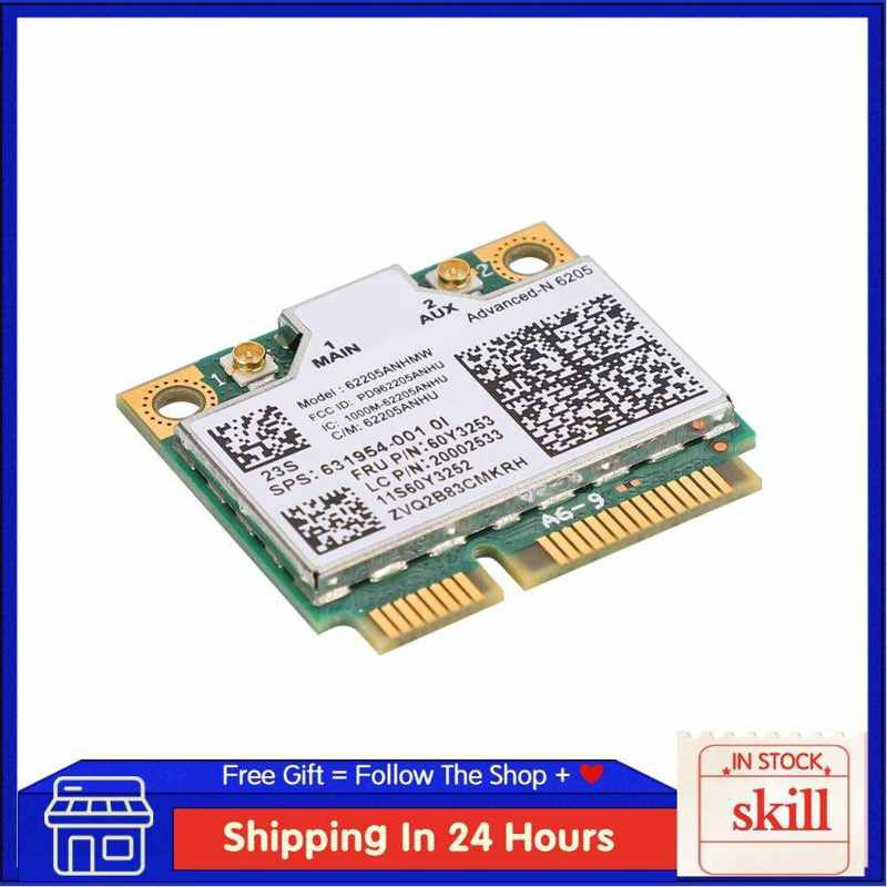 Card Mạng Intel 6205 Băng Tần Kép 802.11n Mini Pci-E Wifi Cho Thinkpad T420 | BigBuy360 - bigbuy360.vn