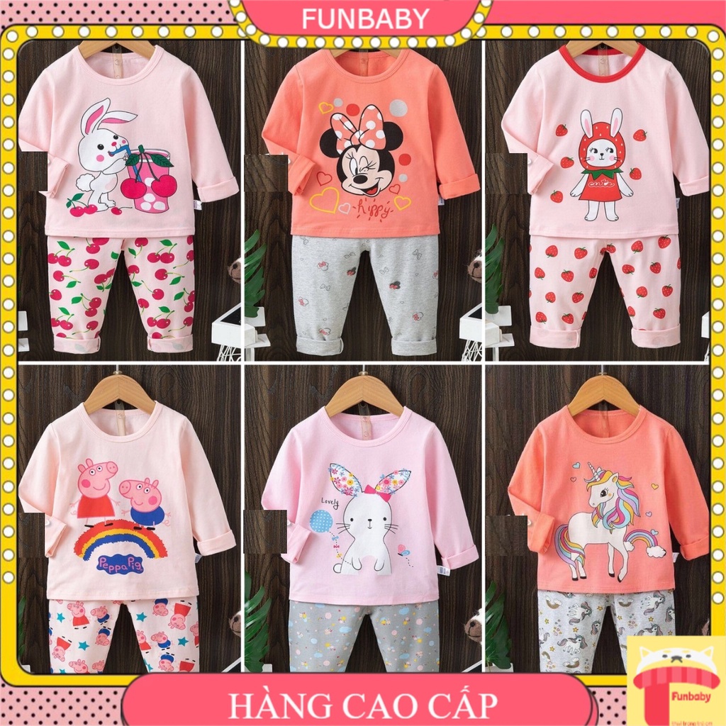 Đồ bộ cotton bé gái 8-12 tuổi hàng Quảng Châu xuất Hàn hãng QiQi, Bộ dài tay cho bé vải cotton co giãn 4 chiều
