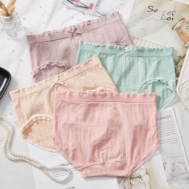 Quần lót nữ gân tăm viền bánh bèo Chessy | BigBuy360 - bigbuy360.vn