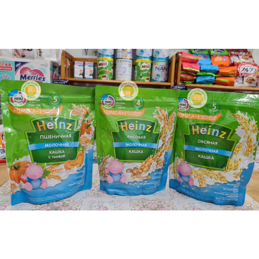 Bột ăn dặm HEINZ Nga, Bột ăn dặm cho bé 4 tháng, 5 tháng, 6 tháng tuổi
