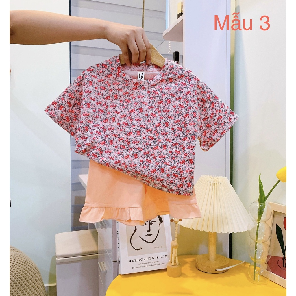 Lyvyshop - (Cotton SG chính phẩm) Bộ quần áo bé gái siêu dễ thương cho bé từ 09-28kg