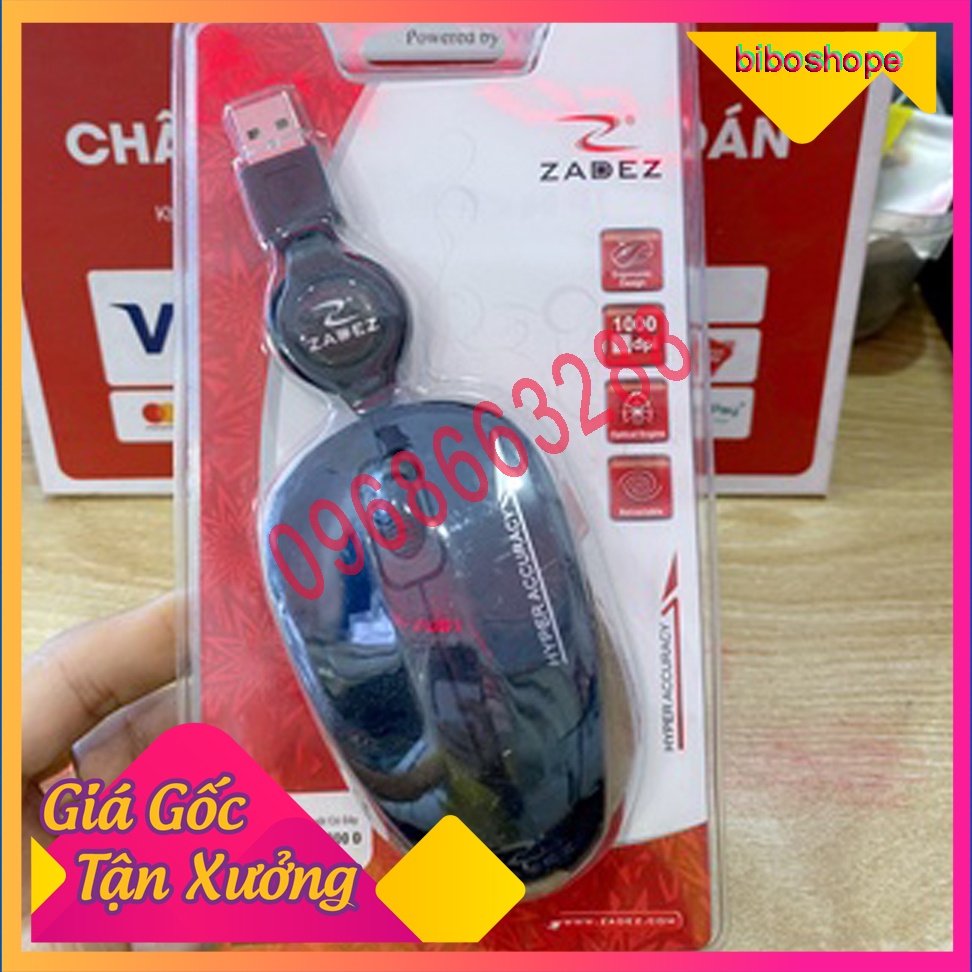 Free ship Chuột máy tính dây rút Zades M215 nhỏ gọn sài siêu bền bảo hành rất dài Bảo hành 12 tháng Free ship