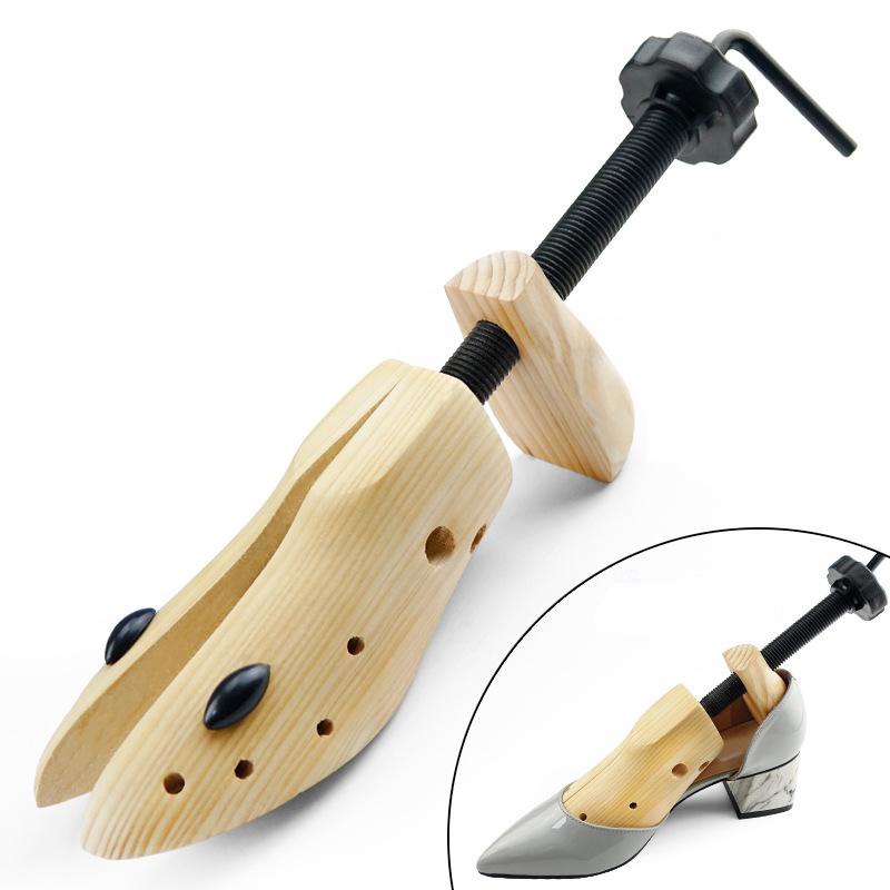 Wood Shoe Stretcher Shoe Tree Adjustable Shoe Extender Shaper L(42-46)-Wood