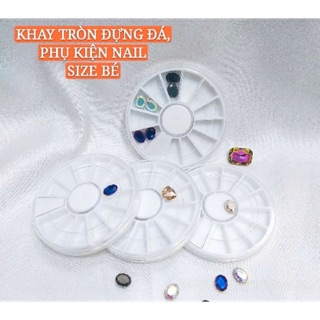 Khay tròn nhựa đựng phụ kiện trang trí