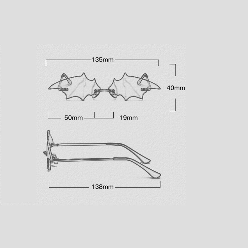 Kính Mát Hình Dơi Thời Trang Âu Mỹ Vui Nhộn