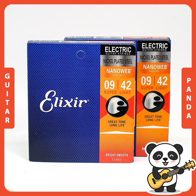 Bộ Dây Đàn Guitar Điện Elixir 12002 12052 | Guitar Panda