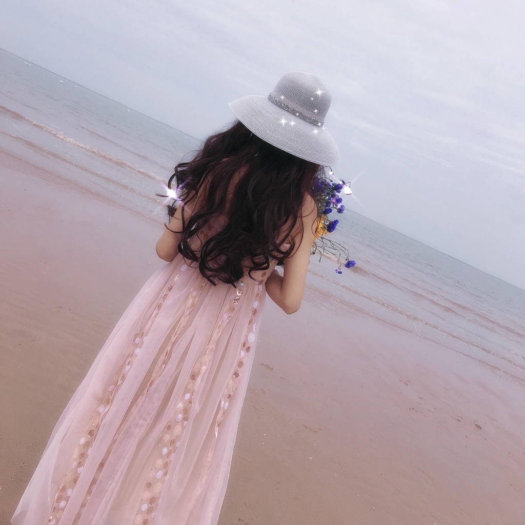 [Aishang Trang Sức Đẹp] ins Mũ Cói Rộng Vành Hở Chóp Che Nắng Đi Biển Mùa Hè Dễ Phối Đồ Cho Nữ